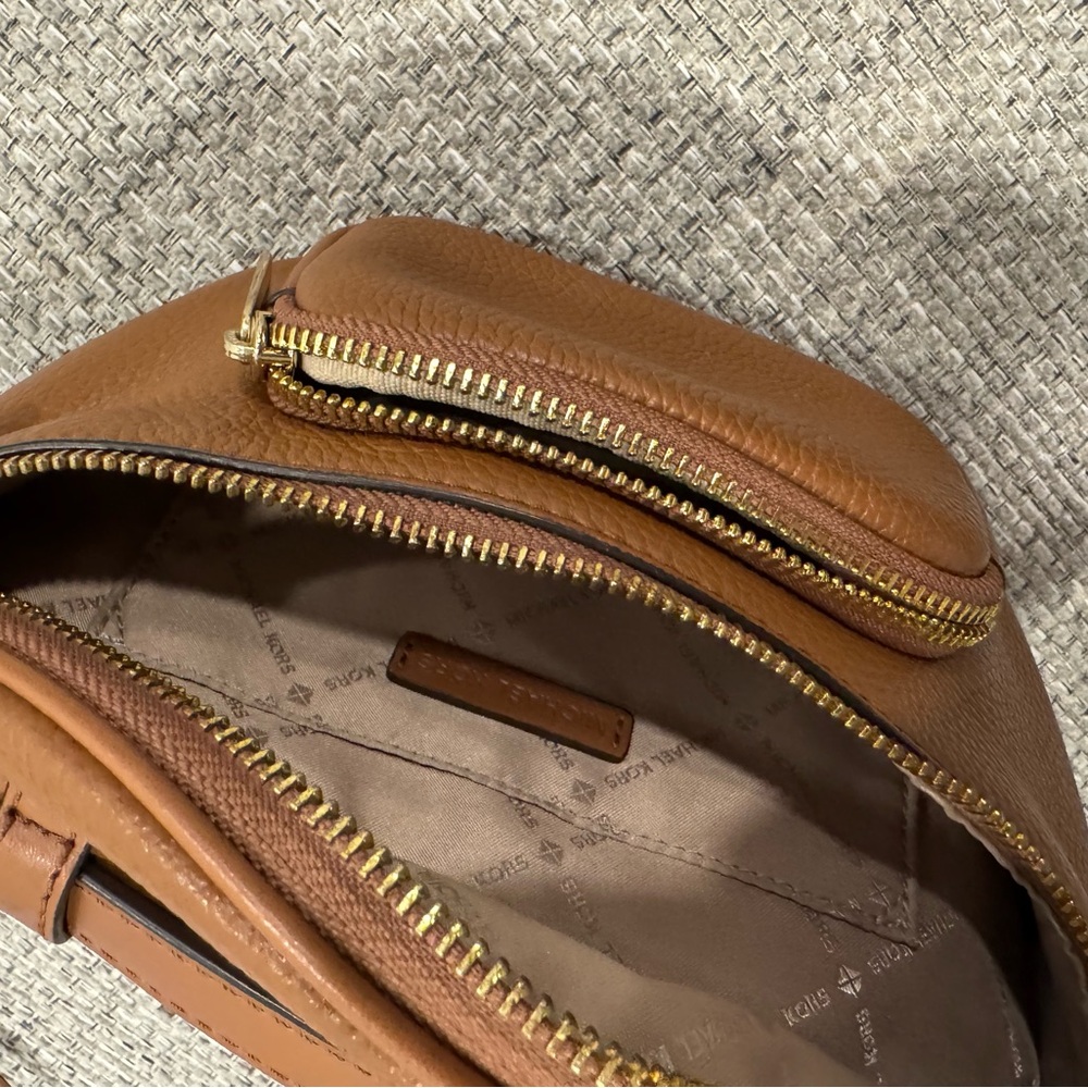 Michael Kors Brown Crossbody Bag with Gold Hardware - Picture 2 of 2